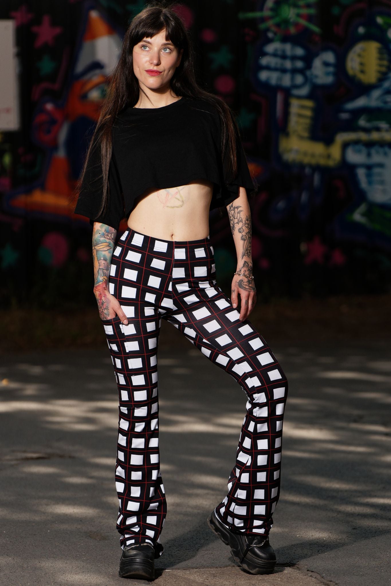 Legging coton smart kitty olive