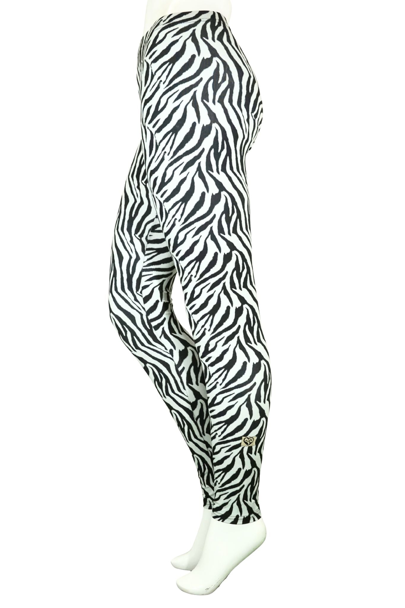 Baumwoll Leggings zebra tasche