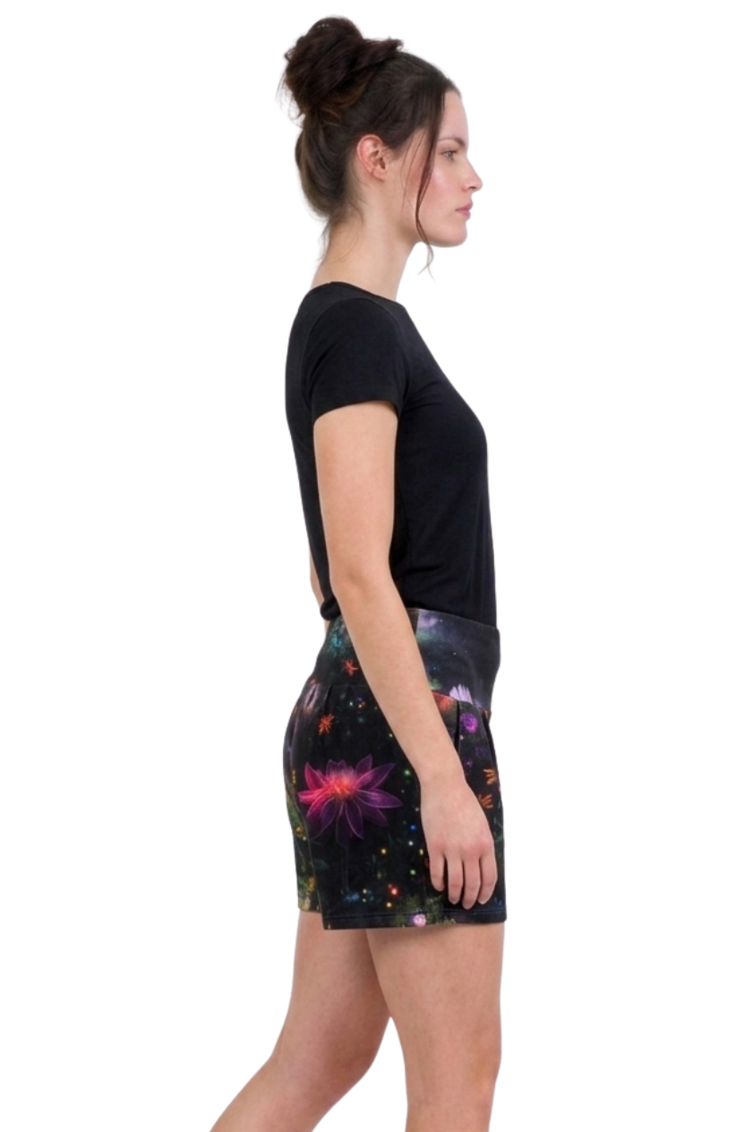 Shorty Sommerhose mit Taschen Flora Fantasia