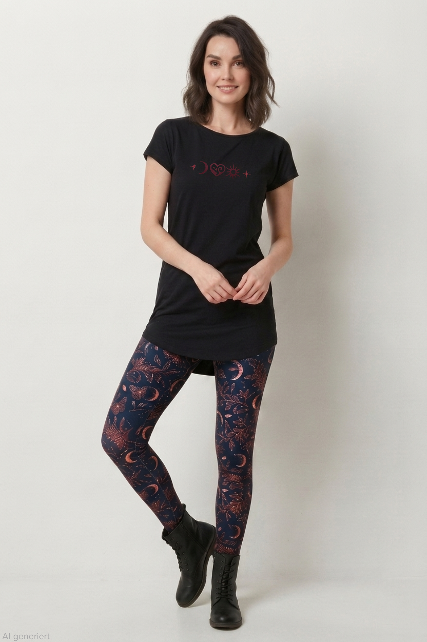 Leggins Baumwolle Nachtelement