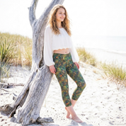 3/4 Leggings Summer little peacock