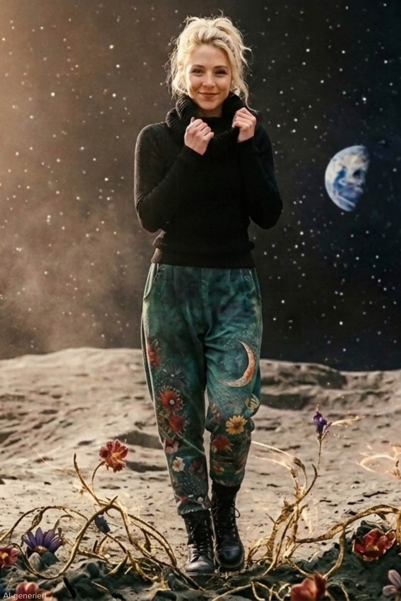 Baggy Hose Flower Moon
