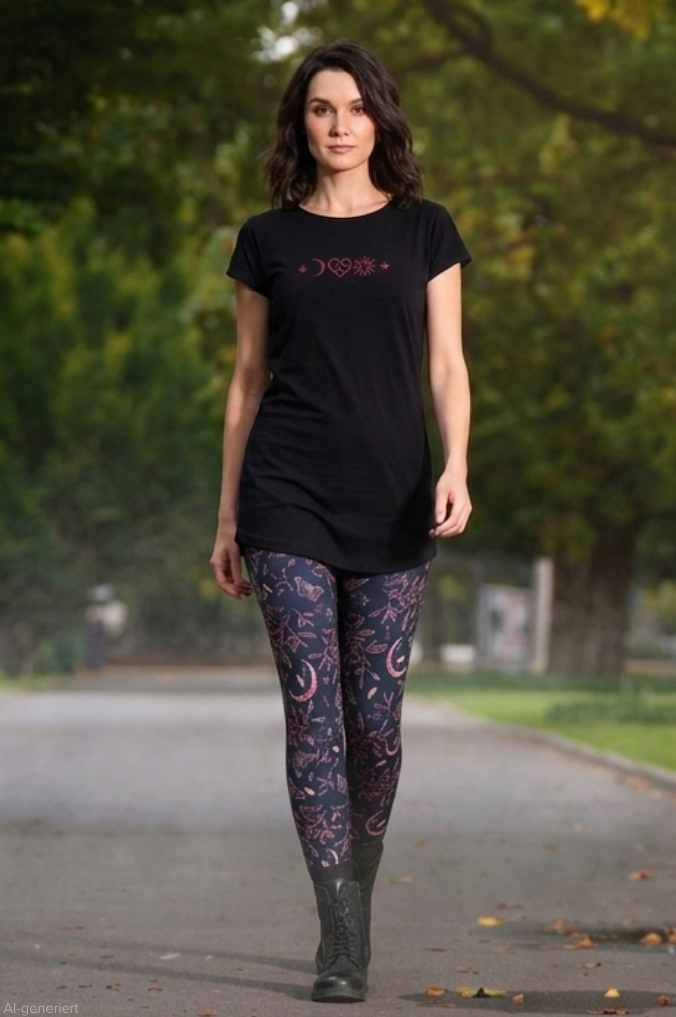 Leggins Baumwolle Nachtelement