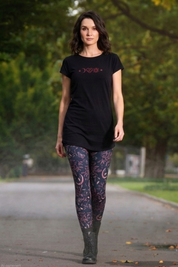 Leggins Baumwolle Nachtelement