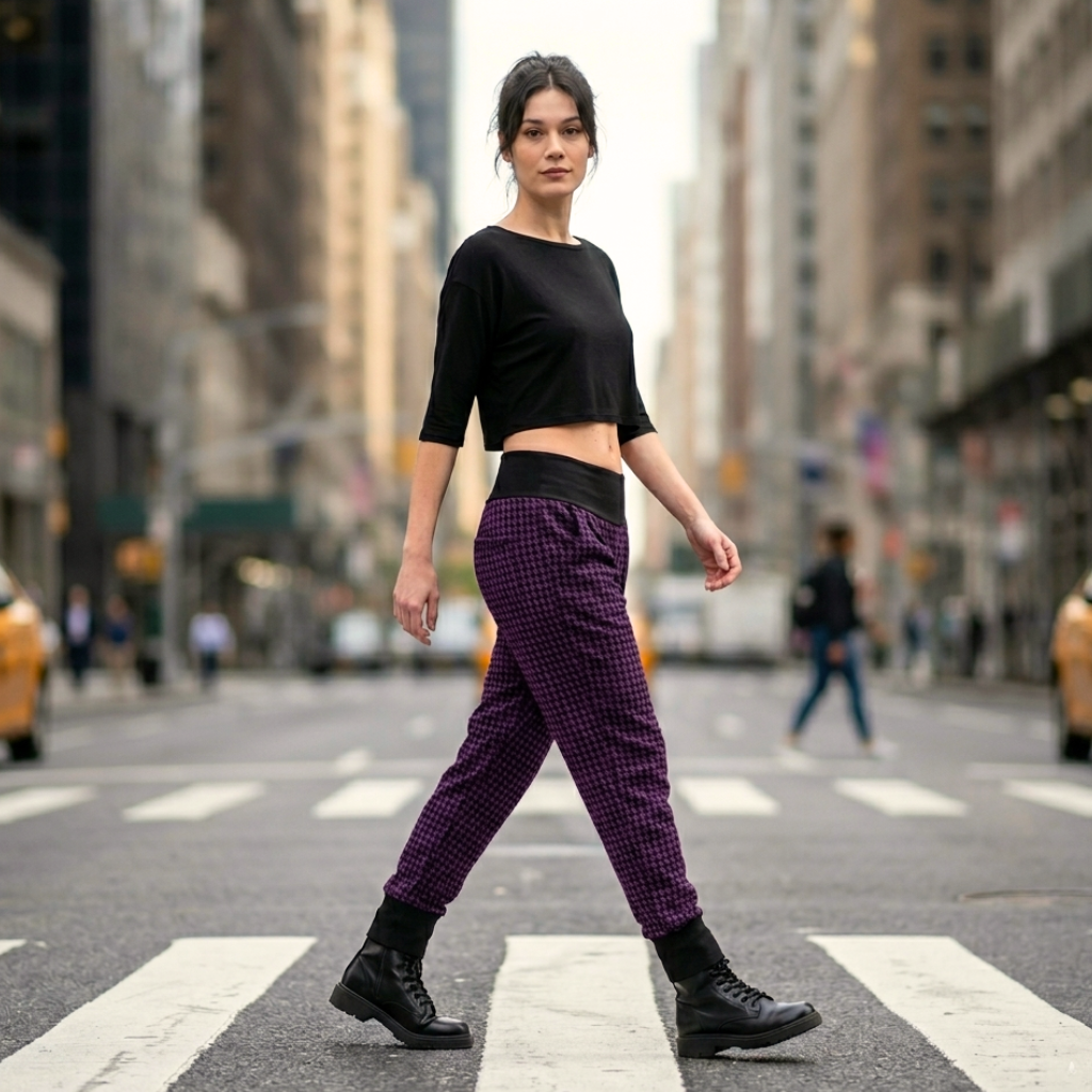Pantalon ample Retro Star baie foncée