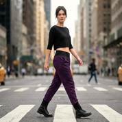 Pantalon ample Retro Star baie foncée