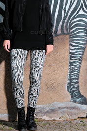 Leggins Baumwolle Zebra