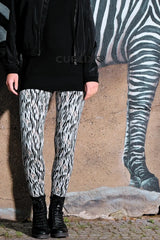 Leggings cotton Harlequin Red Flower Dreams