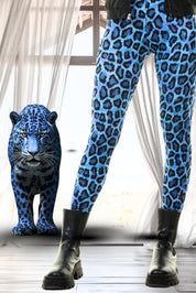 Leggings Baumwolle fesche Mieze blau