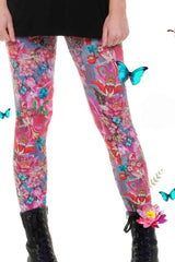 Cotton leggings sprint is pink