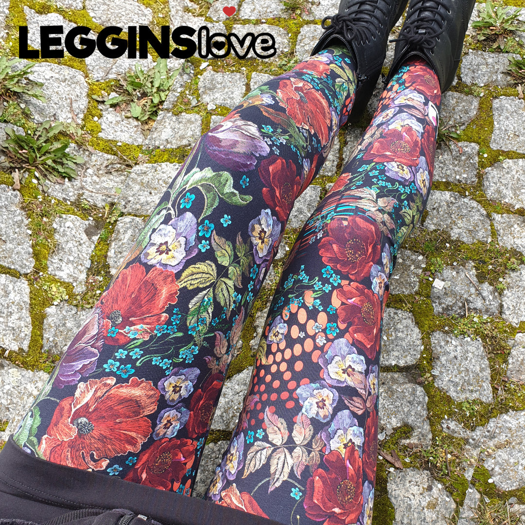 Leggings cotton rose garden – Leggins Love