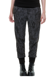 Baggy Hose Damen Glitzer mit breitem Bund