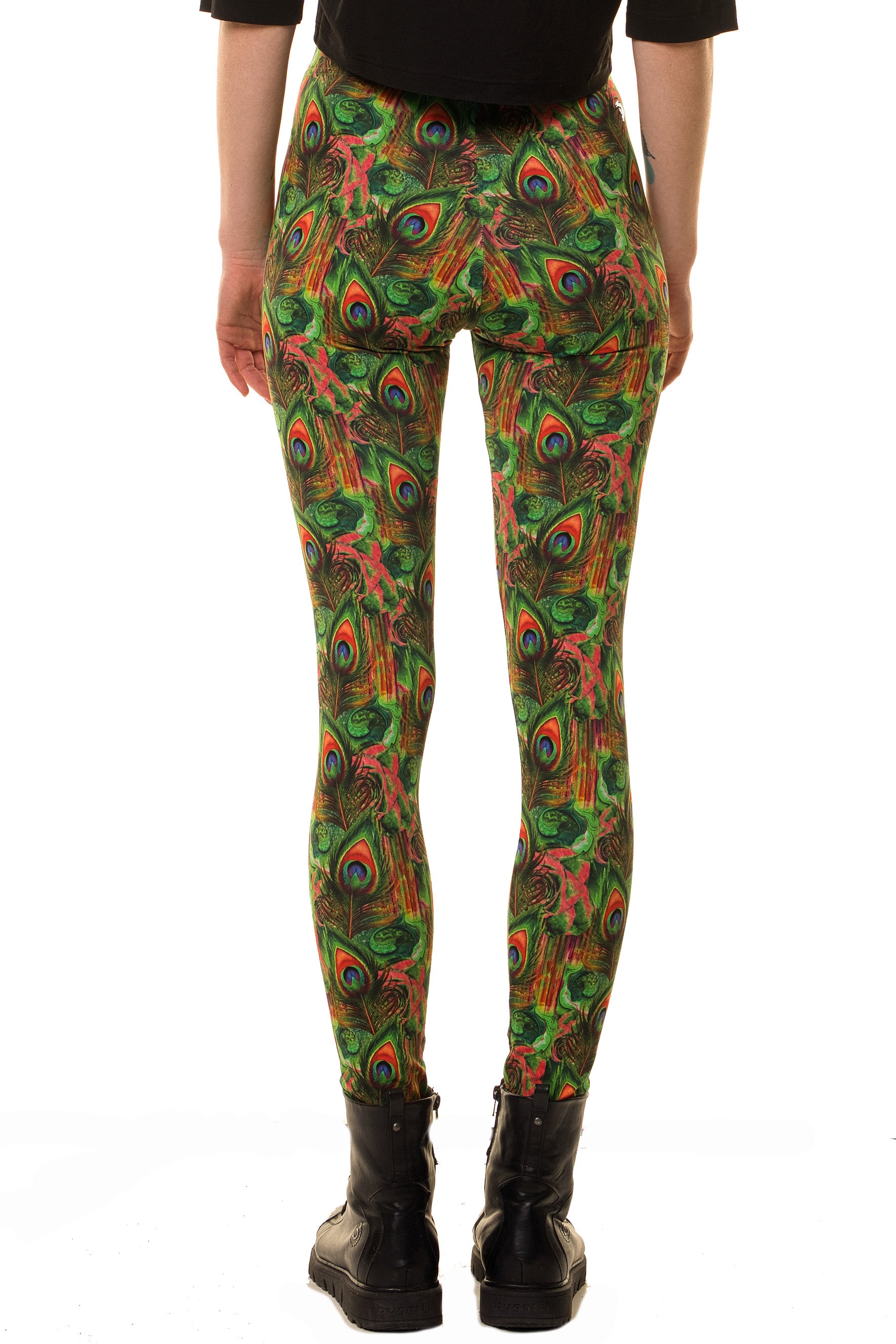 happy peacock Leggins