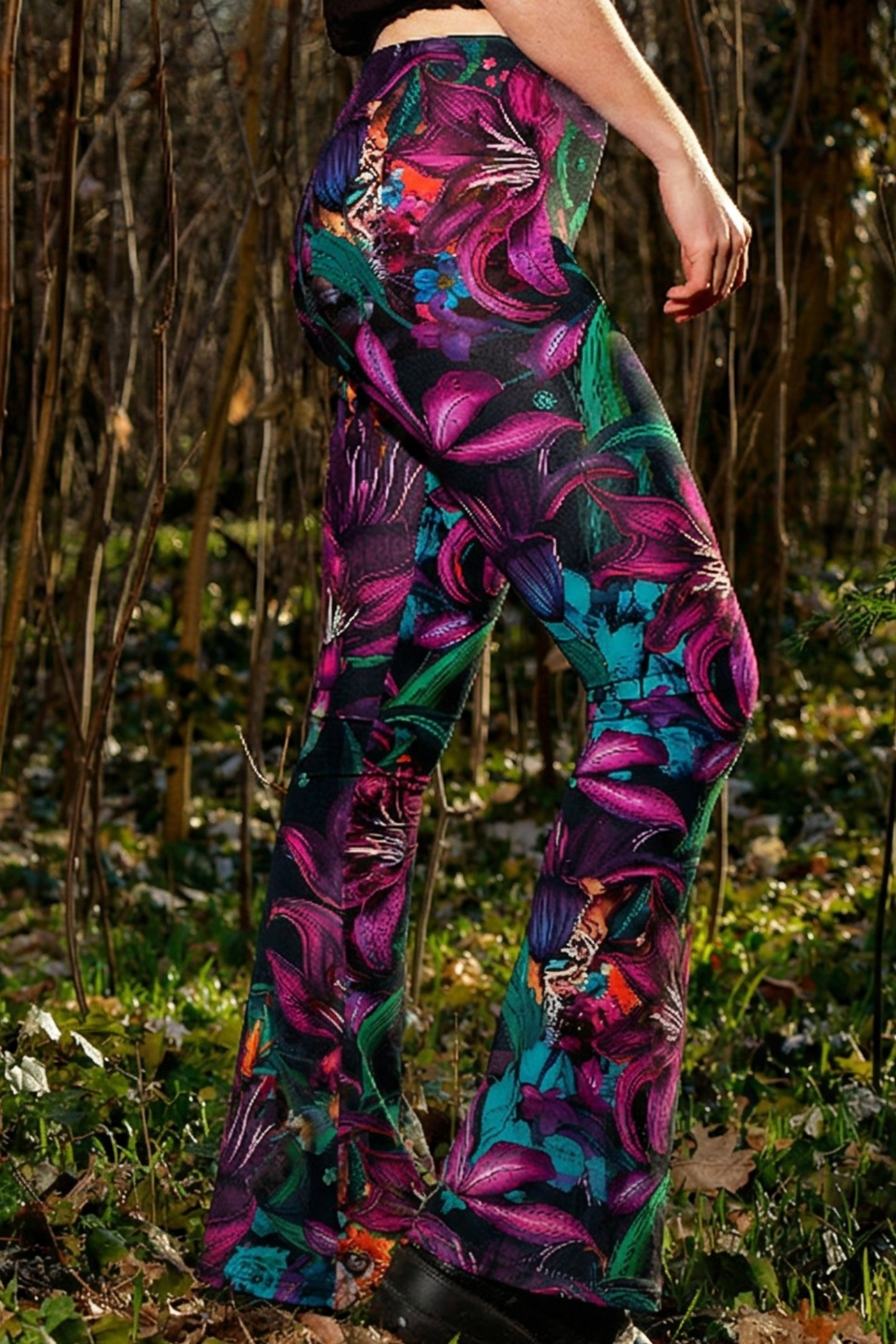 Leggings évasés - Kitty Jungle
