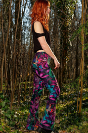 Leggings évasés - Kitty Jungle