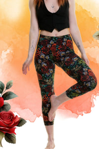 Leggings 3/4 estivi Giardino delle Rose - XS