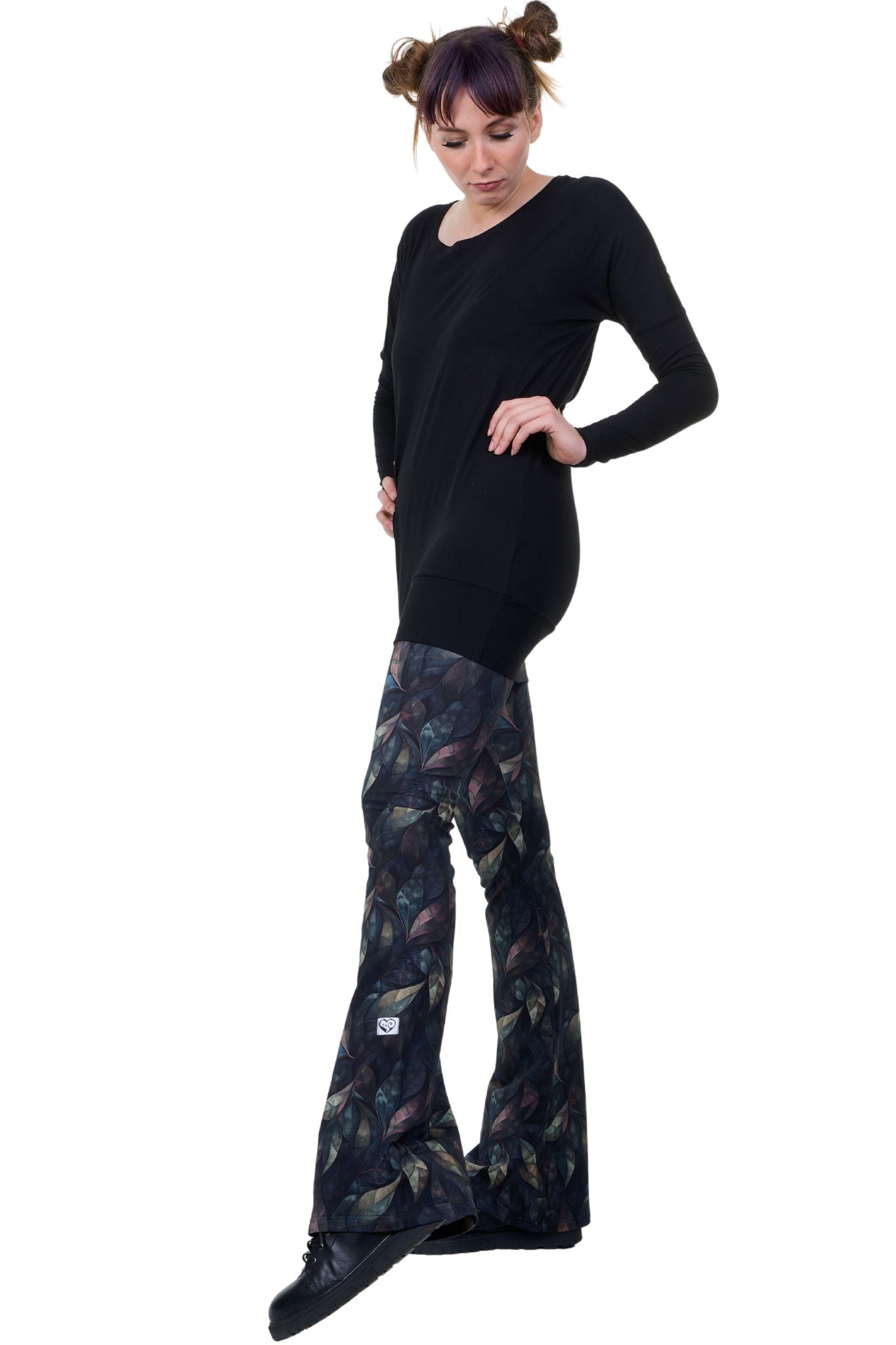 Leggings évasés - noir Diamant