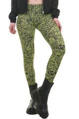 Hülpman green cotton leggings