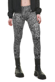Hülpman Leggins grau Baumwolle