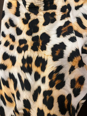 Leggings en coton pour journées fraîches, style rétro fleuri olive