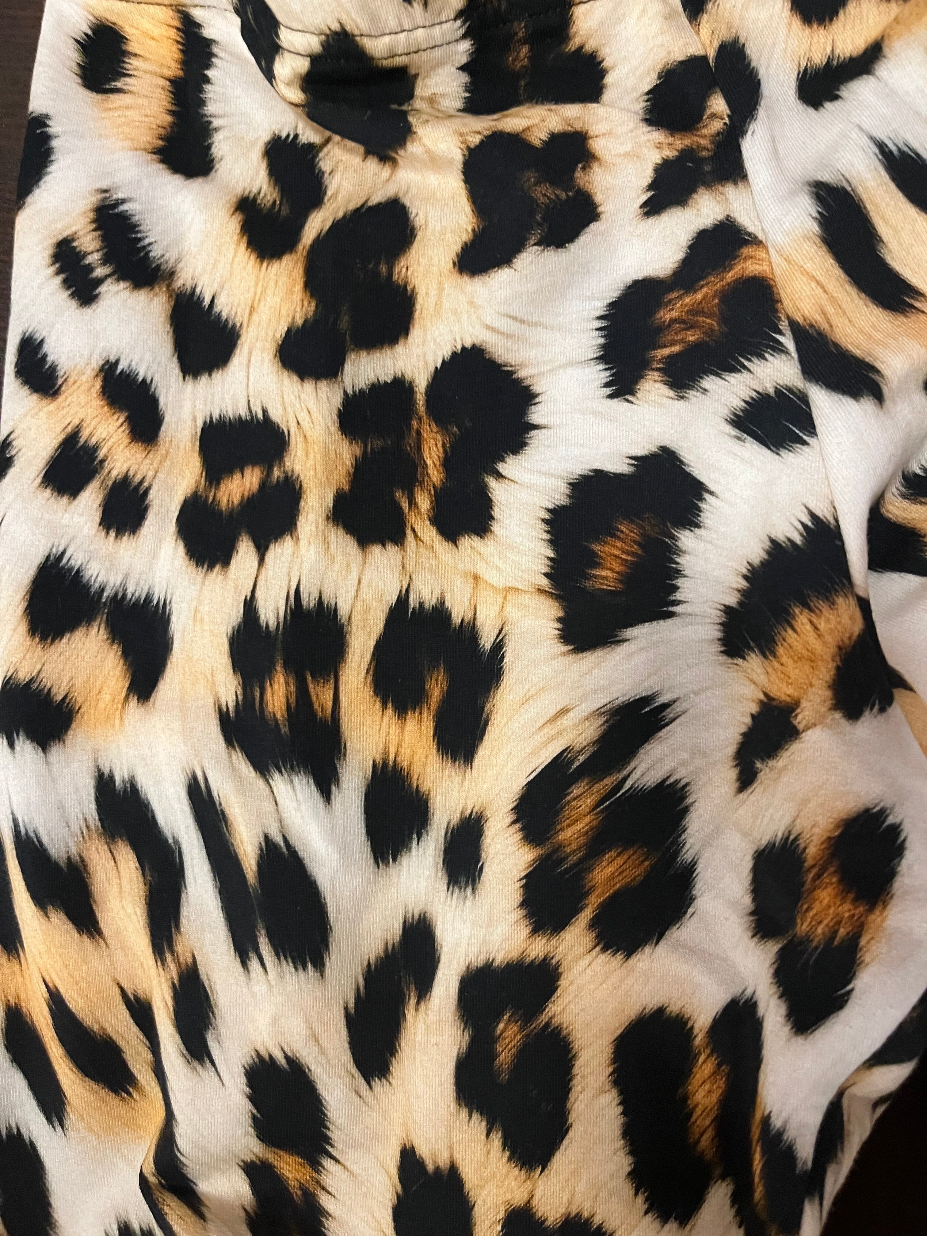 Leggings en coton pour journées fraîches, style rétro fleuri olive