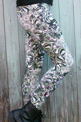 Legging en coton graffiti