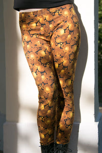 Leggins de algodón Jugendstil dorado - XS
