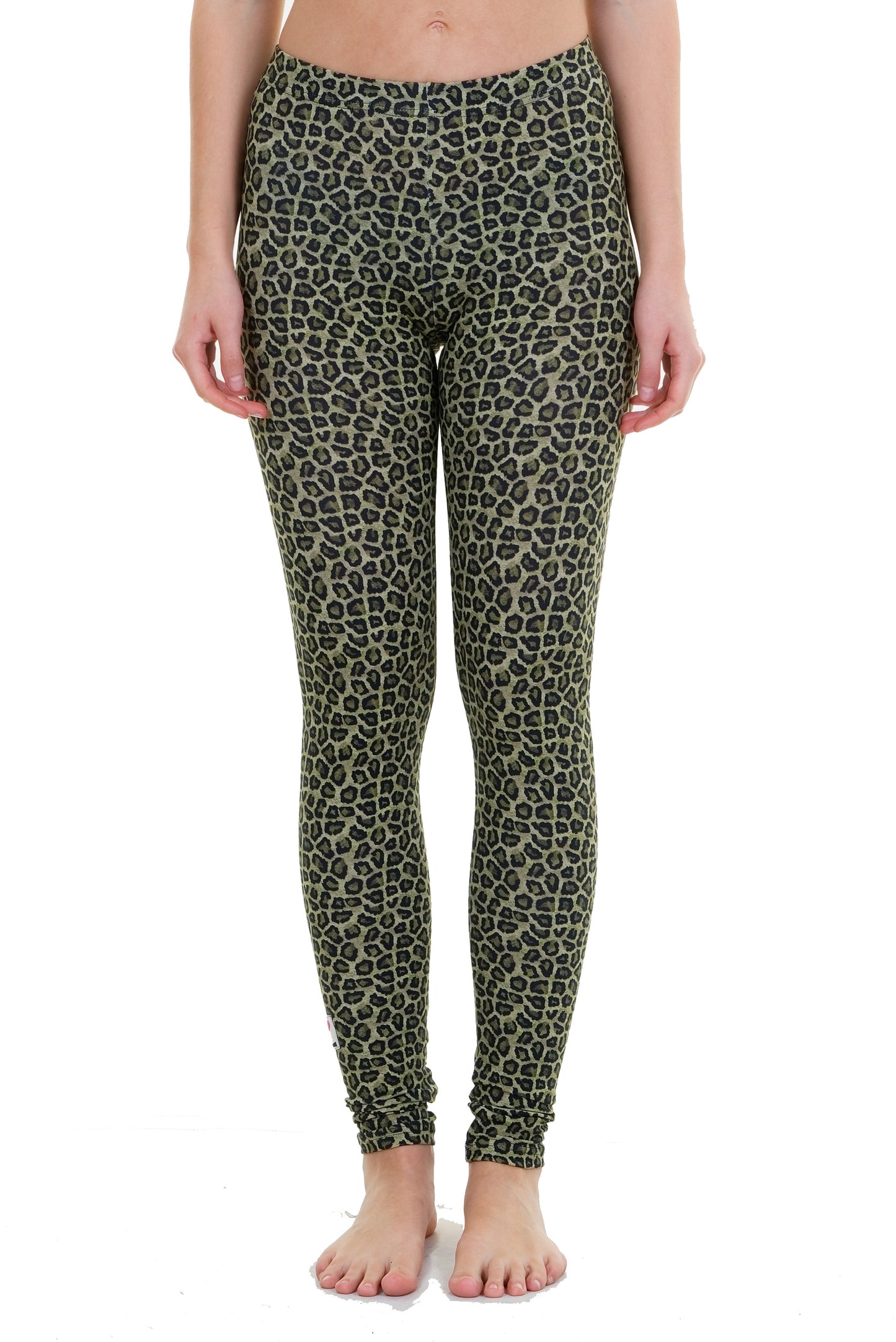 Leggings Baumwolle fesche Mieze oliv