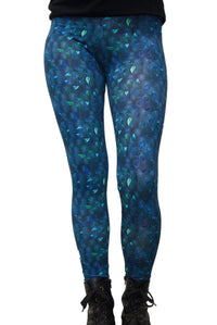 Leggins de algodón hoja azul - XS