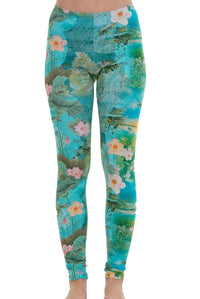 Katoenen legging sunset dragonfly - XS