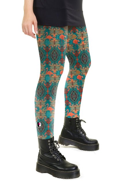 Baumwoll Leggings flamingo revue