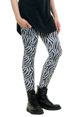 Baumwoll Leggings zebra tasche