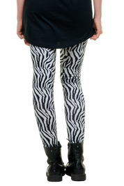 Baumwoll Leggings zebra tasche