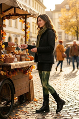 cool days Leggings Baumwolle Nebelwald