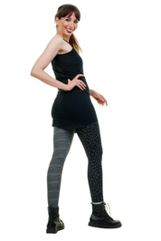 Rückansicht der Curlix High-Waist-Leggings aus blickdichtem Stretch-Material für eine perfekte Passform im Alltag und beim Sport