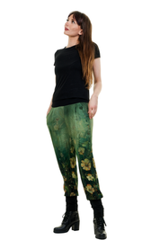 Pantalon baggy lilas léger pour femme – Pantalon d'été en tissu de chemisier Mythenwiese