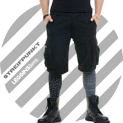 Baumwoll Leggings Harlekin Streifpunkt