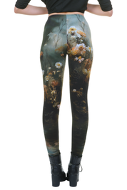 Winterleggings Teichrose aus Baumwolle, Rückansicht