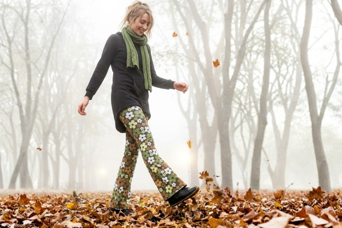 Bunte Baumwoll-Leggings aus Berlin