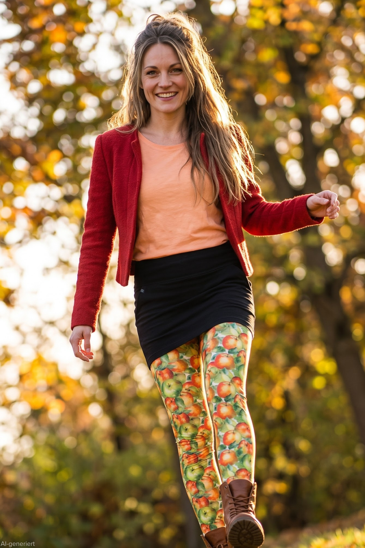 katoenen legging apple