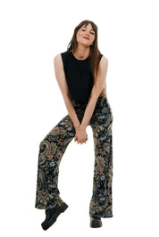 Lillie Marleen – Elegante weite Stoffhose in Paisley | Sommerhose