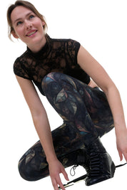 cool days Leggings Baumwolle black diamond