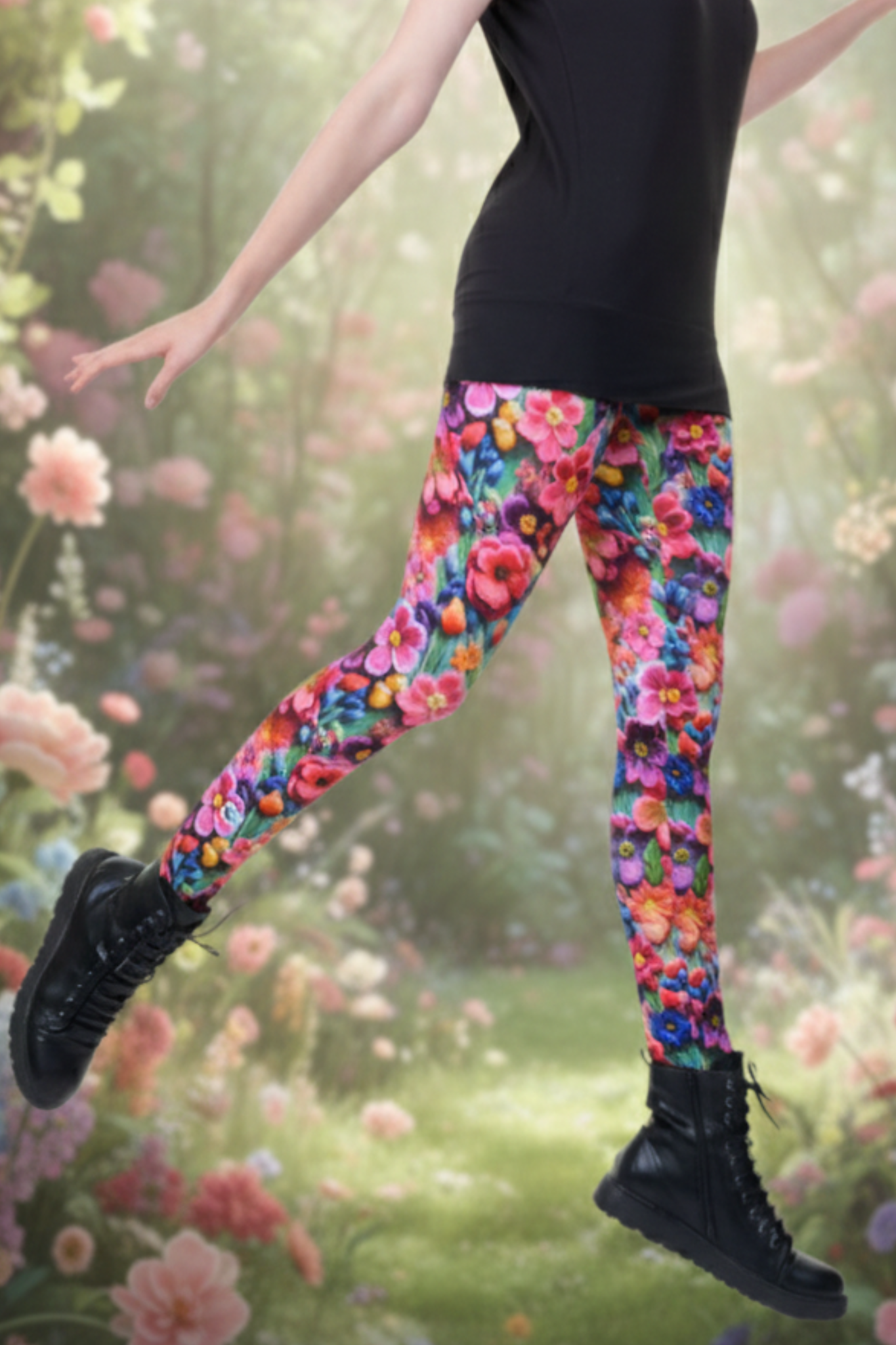 Leggins Baumwolle Bloomy Wonderland