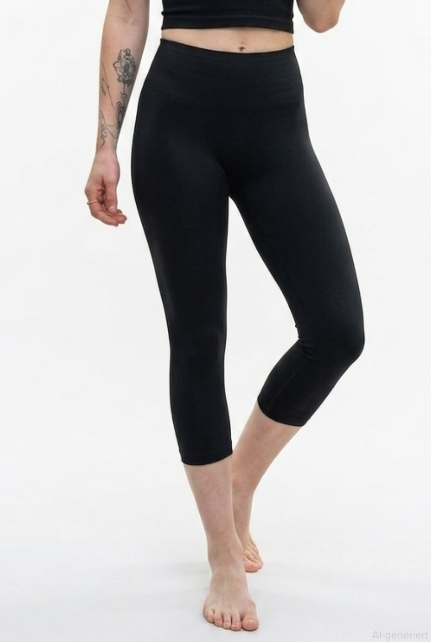 Capri summer leggings black