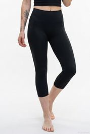Capri summer leggings black