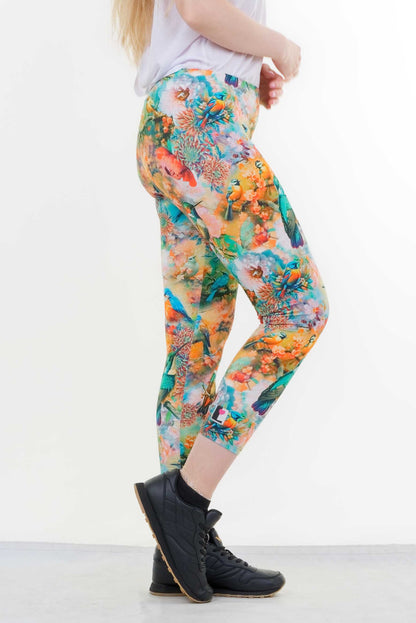 Sommer Capri Leggings bird paradise