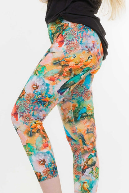 Sommer Capri Leggings bird paradise