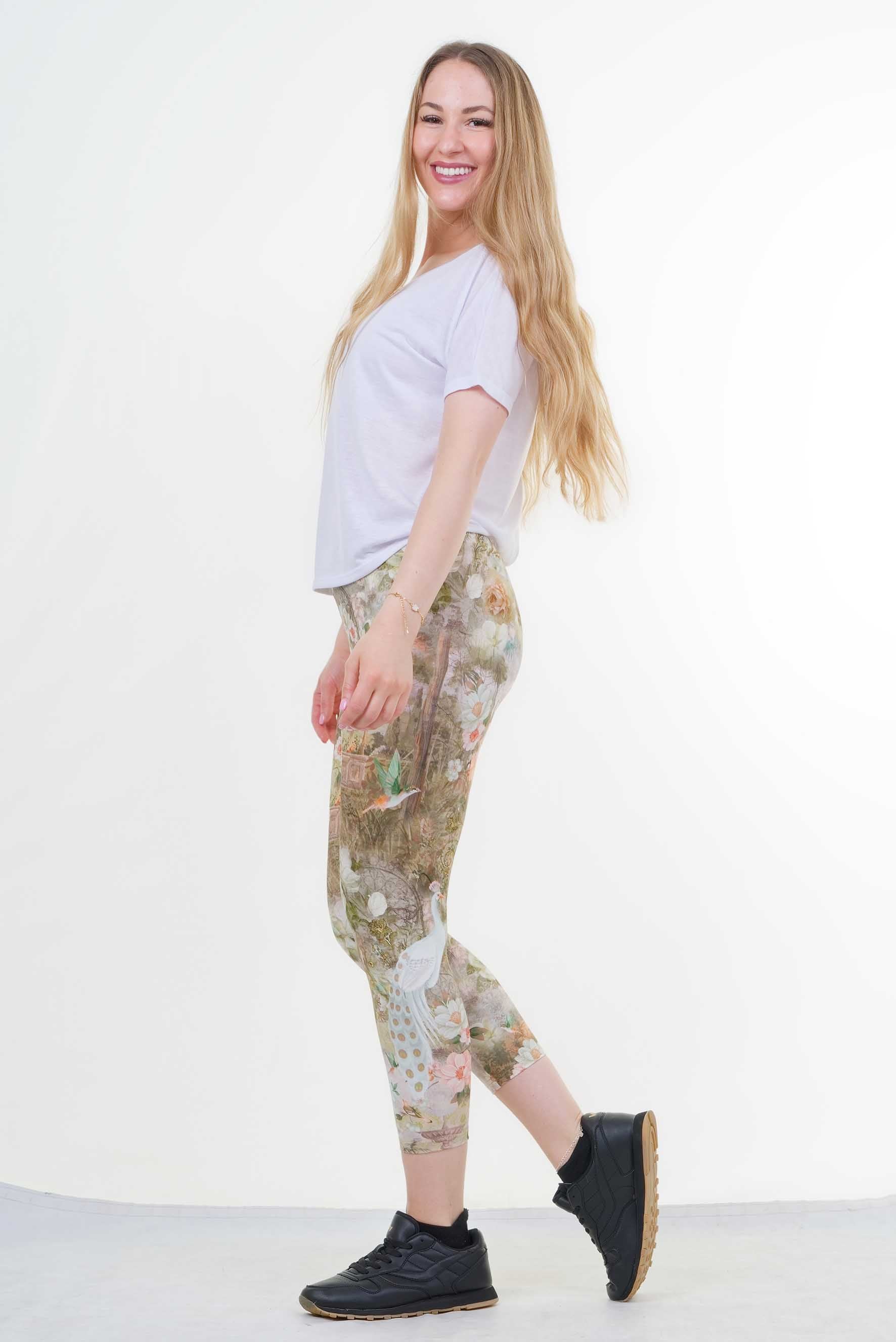 Sommer Capri Leggings Garten Eden