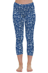 3/4 leggings blue sea 