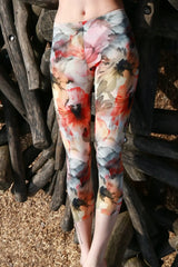 3/4 leggings flower